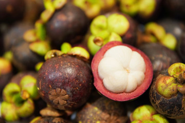 background of mangosteen the queen of fruit from thailand