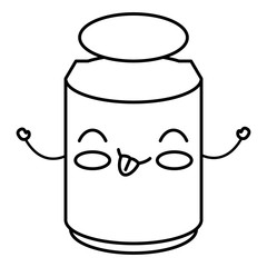 mason jar with ingredient kitchen kawaii character vector illustration design