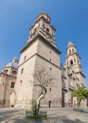 Fototapeta na wymiar Cathedral of colonial center morelia michoacan., Mexico