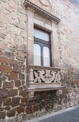 Window of colonial house morelia michoacan., Mexico