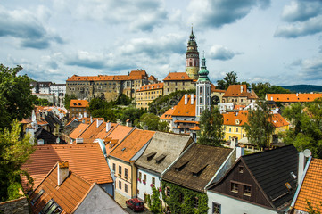 Cesky Krumlov view from the top