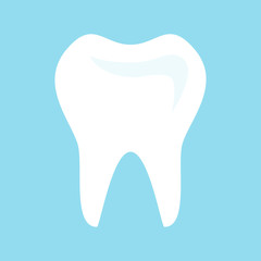 Flat icon tooth. Vector illustration.