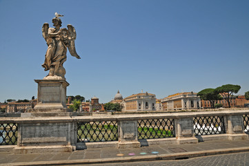 Fototapeta na wymiar Roma, il ponte Sant'Angelo