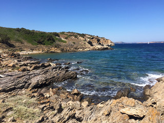 Fototapeta na wymiar La Costa Smeralda a Capo Ferro - Sardegna
