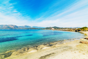 Fototapeta premium Blue water in Fortezza Vecchia shore
