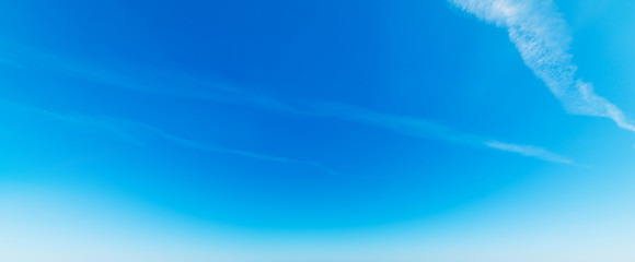 Blue sky and small clouds