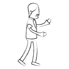 Avatar of an actor acting pose vector illustration design