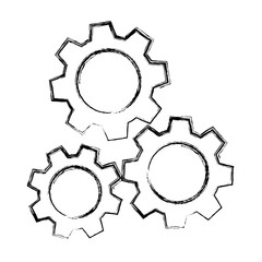 gears machinery isolated icon vector illustration design