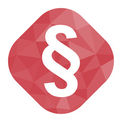 geometrischer Icon - Paragraph Gesetz