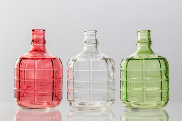 colored bottles