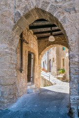 Scenic sight in Subiaco old town, province of Rome, Latium, central Italy.