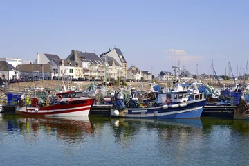 Acrylic prints Port Fishing harbor of La Turballe, a commune in the Loire-Atlantique department in western France.