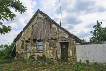 Old devastated house