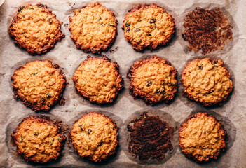 Oatmeal Cookies with Raisins.