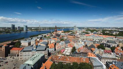 Fototapeta na wymiar Ausblick über Riga, Lettland