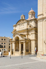 Fototapeta na wymiar Church of Saint Catherine of Italy in Valletta