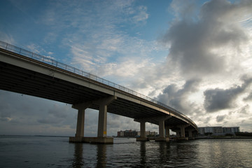 Fototapeta na wymiar Bridge over the bay