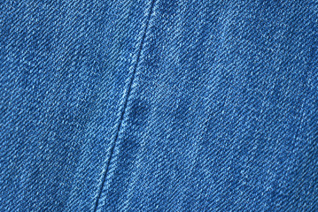 Blue demin fabric texture background.