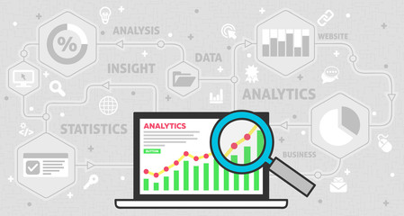 Analytics Concept for Websites or Business
