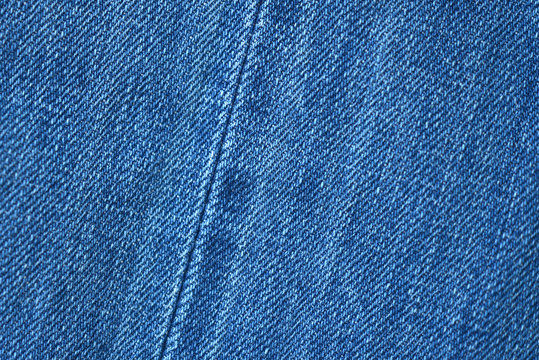 Blue demin fabric texture background.