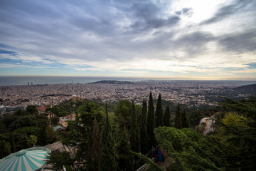 Panorama of Barcelona, Spain
