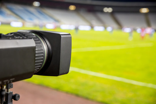 Video camera at the stadium
