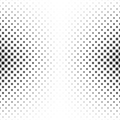 Monochromatic star pattern - abstract vector background illustration from geometrical polygonal shapes