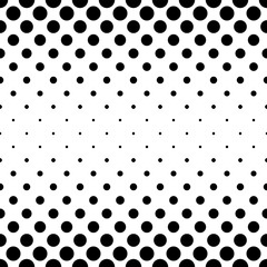 Abstract black and white dot pattern - vector background graphic design from circles