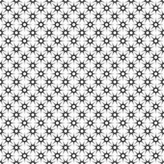 Fototapeta premium Monochrome seamless star pattern - geometrical abstract vector background graphic design from polygons