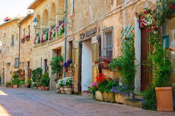 Fototapeta na wymiar Charming village, with narrow streets