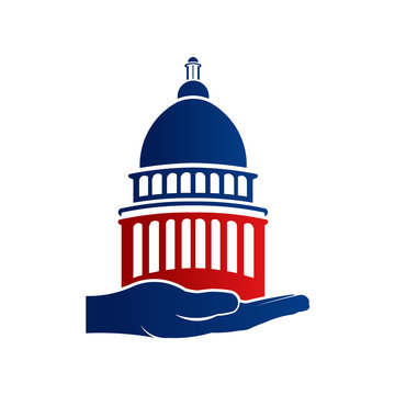 Capitol Hold in Hand Logo Illustration