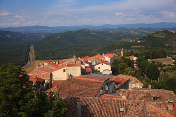 Obraz premium View of the Motovun roof