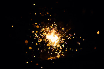 Glowing Sparks in the dark