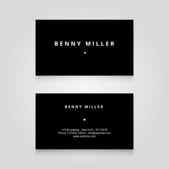 Clean and simple business card template