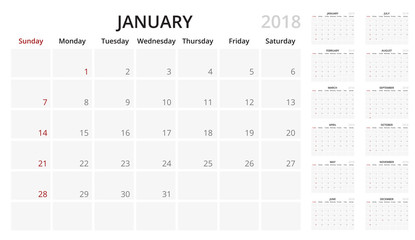 Simple planner calendar