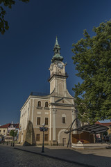 Fototapeta na wymiar Town hall in Kezmarok Slovakia town