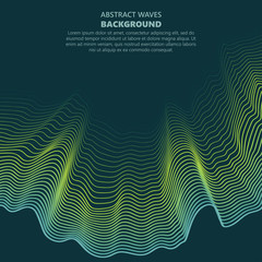 Abstract waves. transparent wave. vector