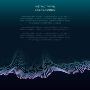 Abstract waves. transparent wave. vector