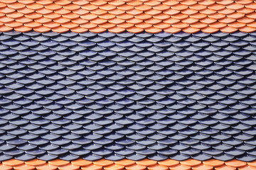 roof of the Thai temple.