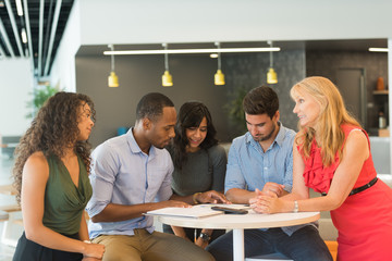 Obraz premium Diverse Work Group and Team