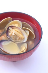 アサリの味噌汁　家庭の味