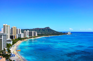 ハワイ　ワイキキビーチ