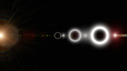 Futuristic glowing light flare panorama background design illustration