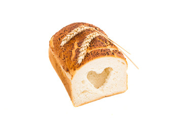 Loaf of bread isolated