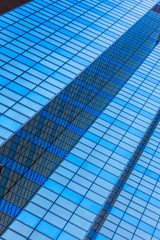 Obraz premium detail shot of modern architecture facade,business concepts,shot in city of China.