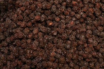 Backgroud Top View Close Up of Ingredient material, selective focus blur