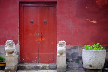 Chinese traditional house door
