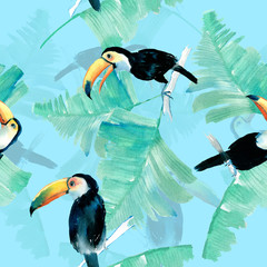 Watercolor Toucan © yang