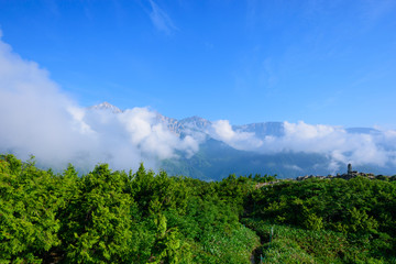北アルプス　白馬三山