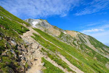 北アルプス　五竜岳